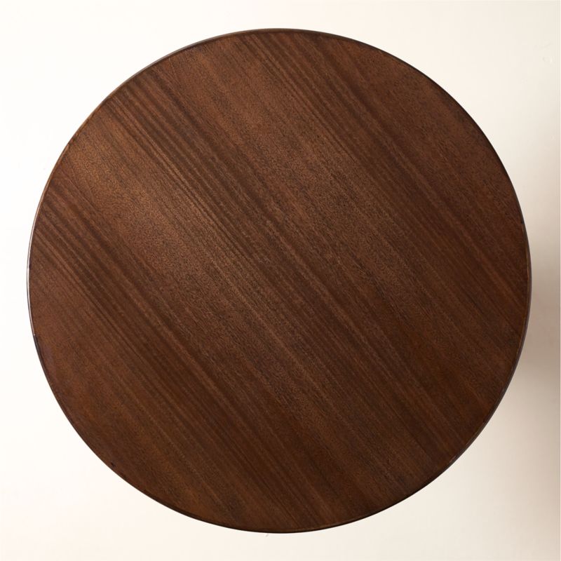 Viggo 42" Round Dark Mango Wood Dining Table - image 5 of 6