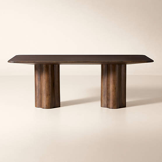 Viggo 84" Rectangular Dark Mango Wood Dining Table