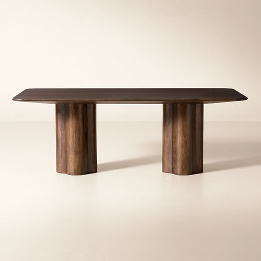 Viggo 84" Rectangular Dark Mango Wood Dining Table