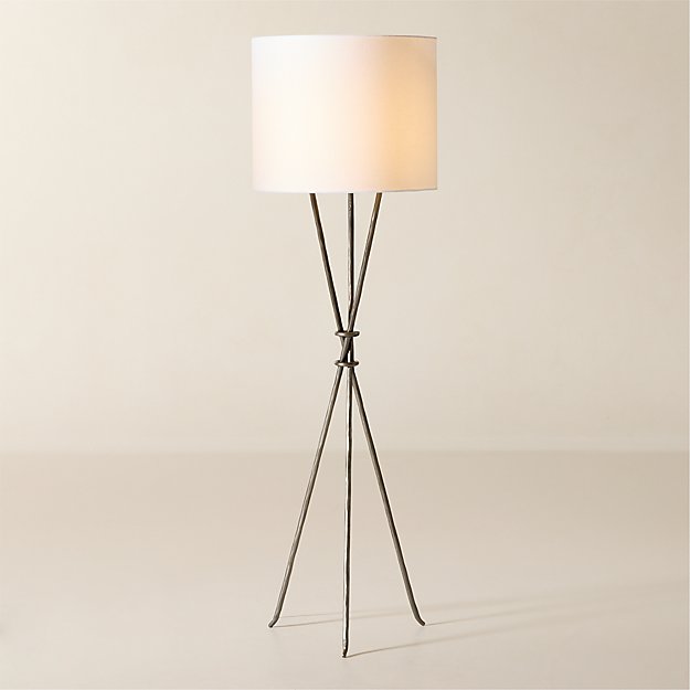 Vikos Iron Tripod Floor Lamp | CB2