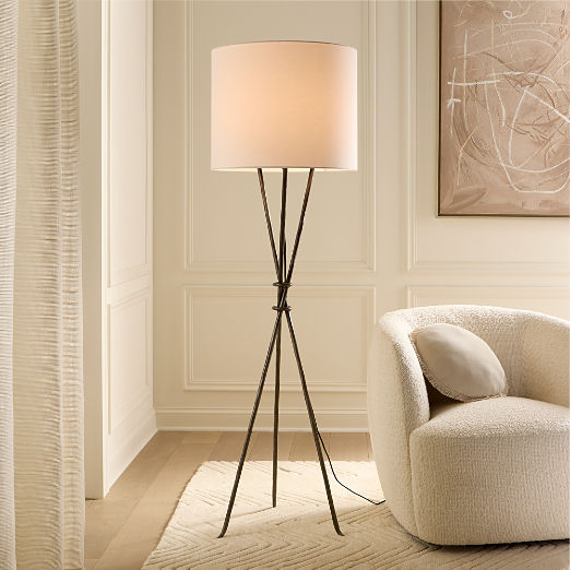 Vikos Iron Tripod Floor Lamp