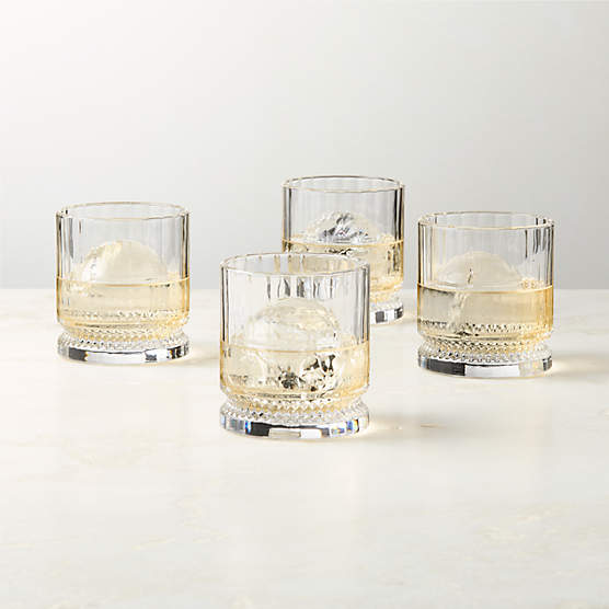 Vincent Double Old-Fashioned Glasses Set of 4