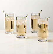 Vincent Highball Glasses Set of 4 + Reviews | CB2