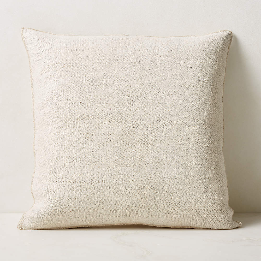Natural throw shop pillows