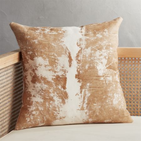 20 Vintaged Light Hide Pillow With Down Alternative Insert
