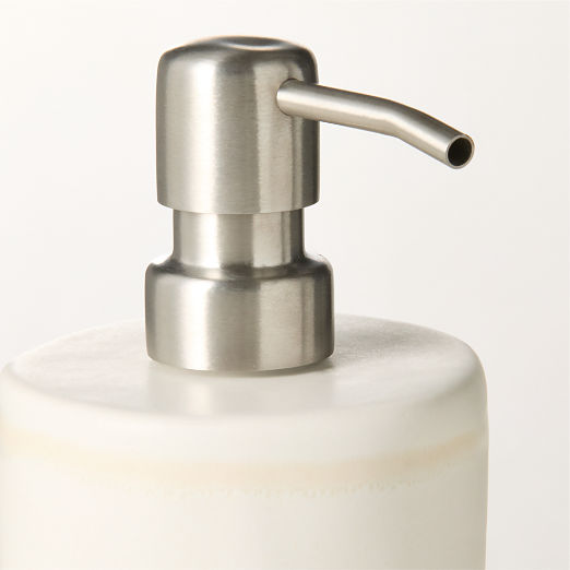 Violeta White Ceramic Soap Pump