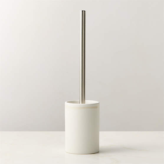 Violeta White Ceramic Toilet Brush