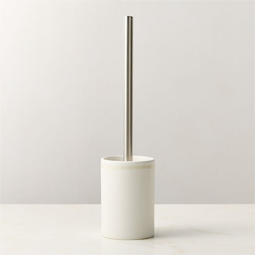 Violeta White Ceramic Toilet Brush