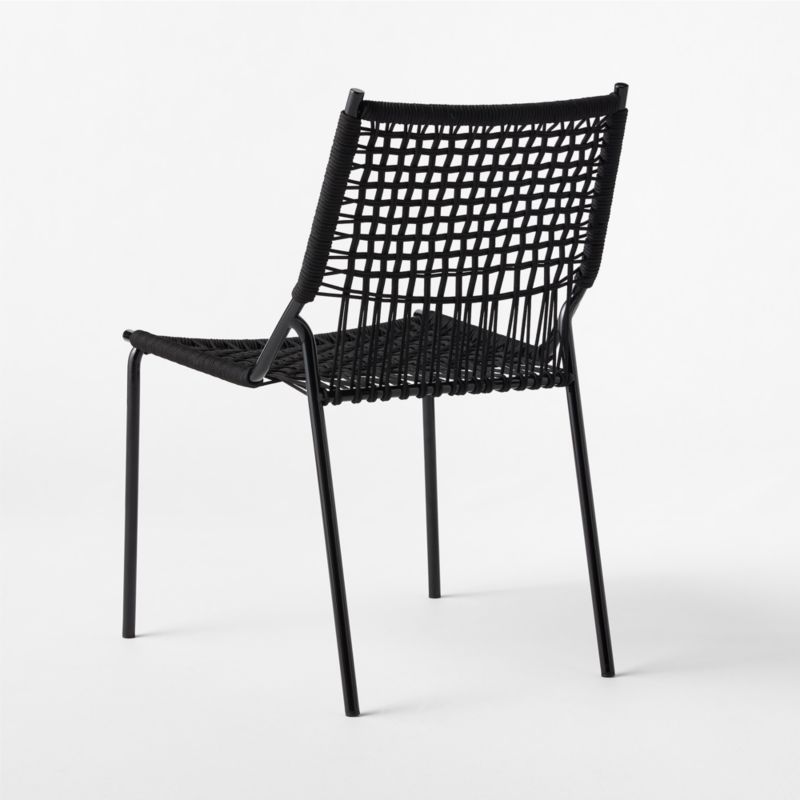 Virve Black Rope Outdoor Dining Chair - image 8 of 10