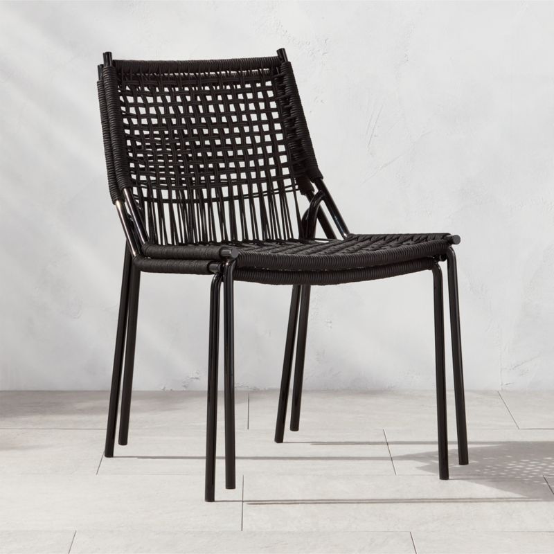 Virve Black Rope Outdoor Dining Chair - image 4 of 10