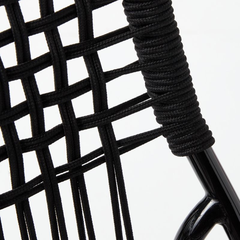 Virve Black Rope Outdoor Dining Chair - image 9 of 10