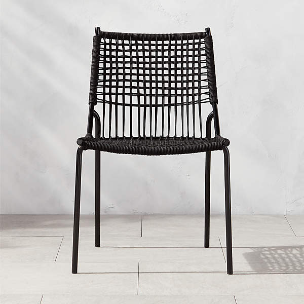 Virve Black Rope Outdoor Dining Chair