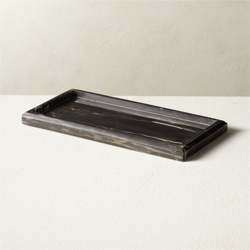 View Vivienne Silver Dragon Marble Vanity Tray details
