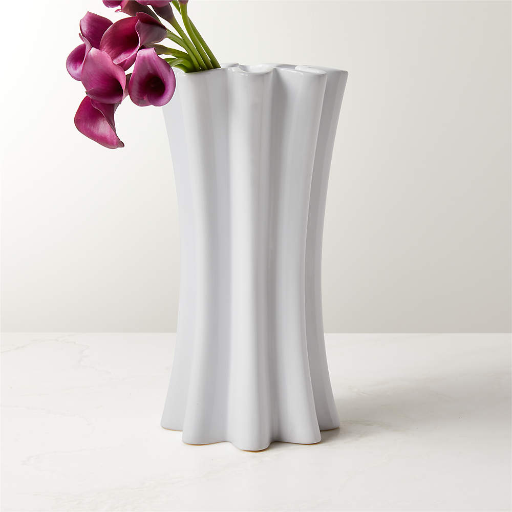 Dina Fluted Glass Vase