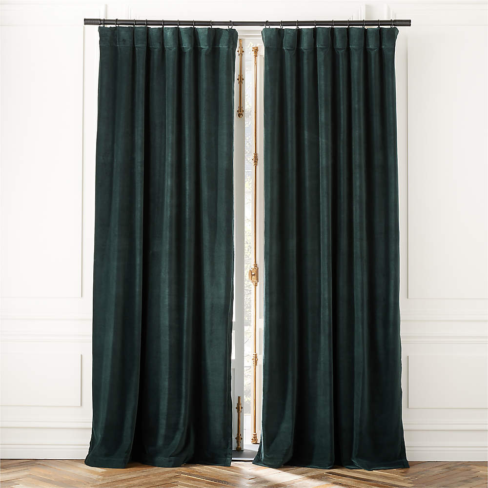 Curtains Soft Furnishings Cotton Polyester Fabric - Bright Green
