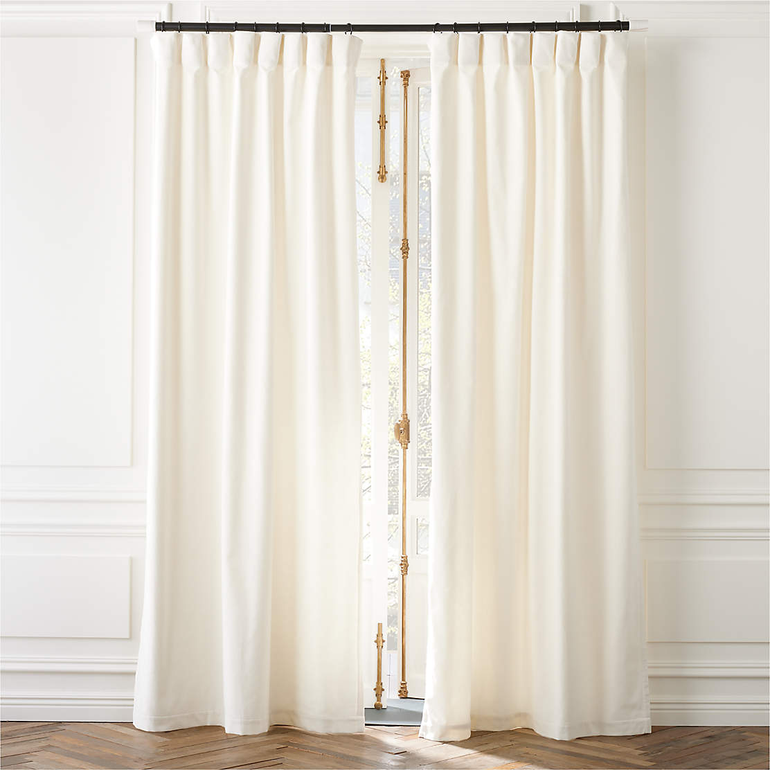 Linen Sheer White Curtain Panel | CB2 Canada