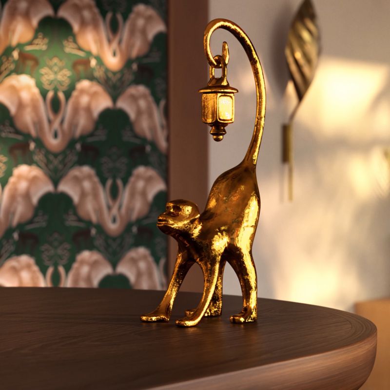 Cast Brass Monkey - The White Lotus