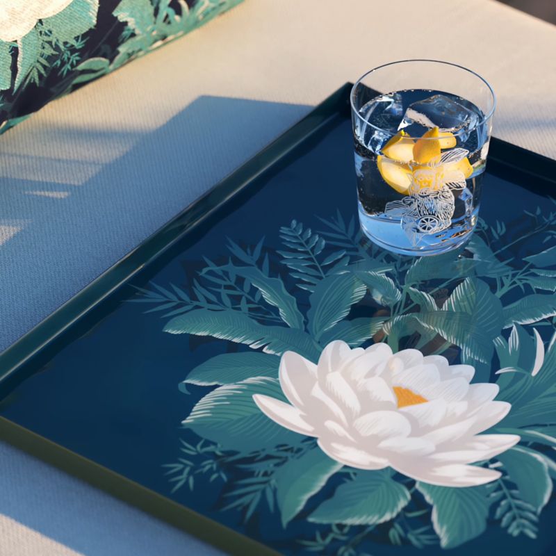 Play Lotus Enamel Serving Tray - The White Lotus - video 1 of 2