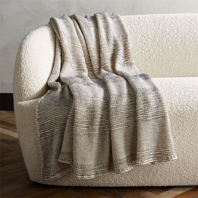 View Waffle Black and White Throw details