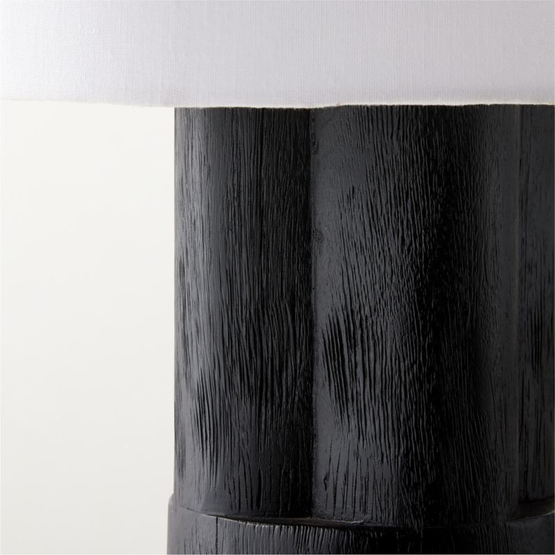 Walden Black Acacia Wood Table Lamp Tall - image 3 of 5