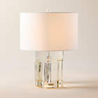 Senza White Glass Table Lamp
