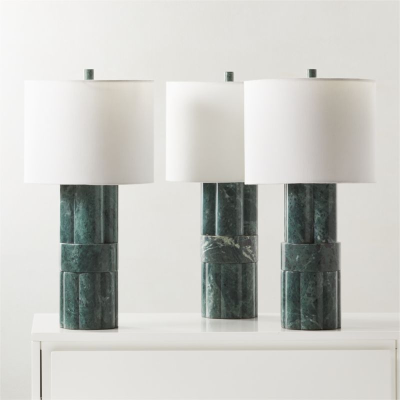 Walden Green Marble Table Lamp Tall - image 5 of 9