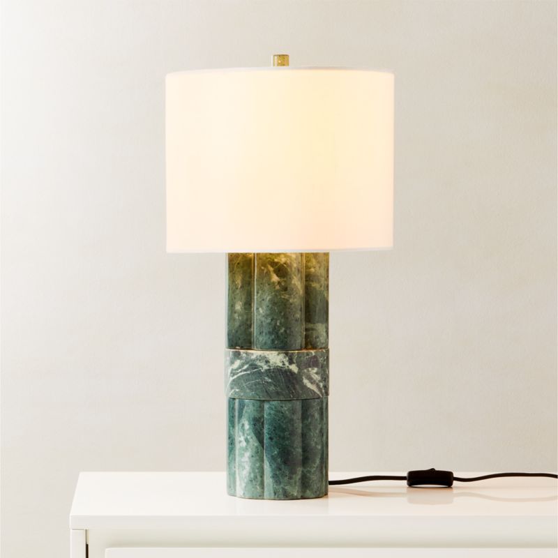 Walden Green Marble Table Lamp Tall - image 0 of 9