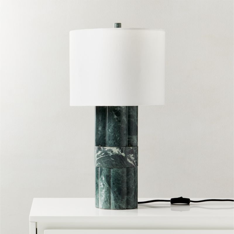 Walden Green Marble Table Lamp Tall - image 2 of 9