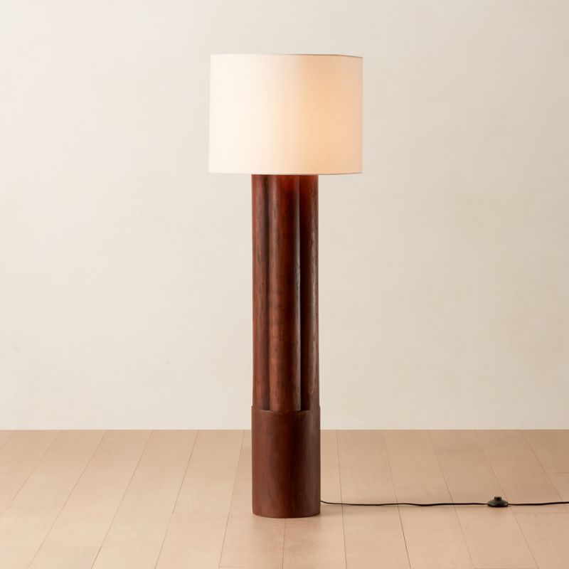 Walden Acacia Wood Floor Lamp + Reviews | CB2