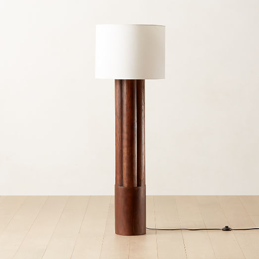 Walden Acacia Wood Floor Lamp