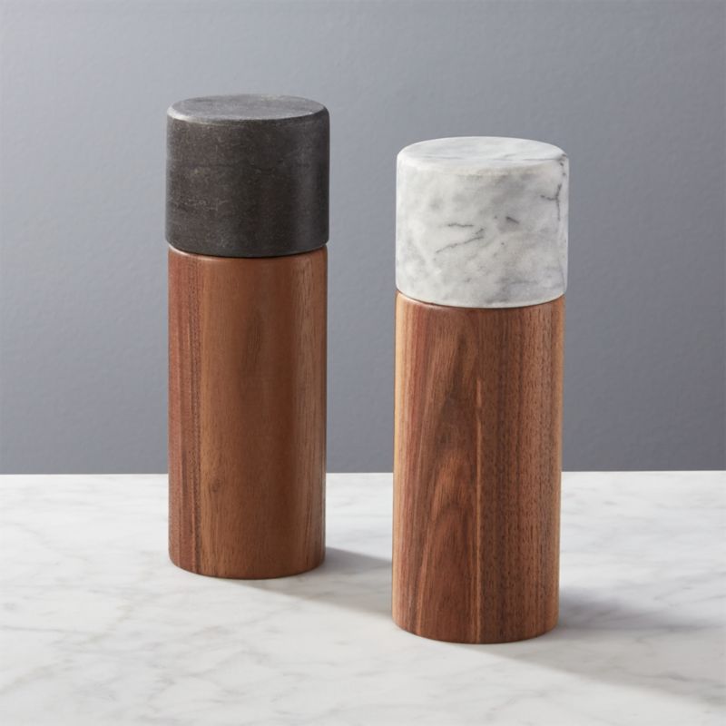 wood salt & pepper grinders
