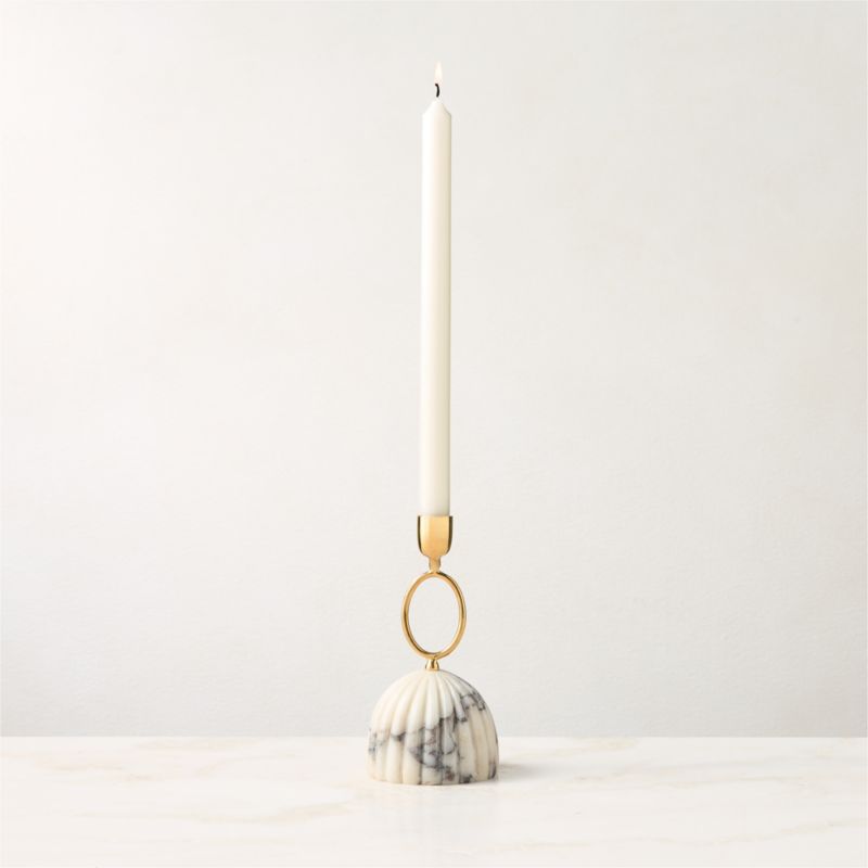 Warm White Taper Candle 12" - image 1 of 2
