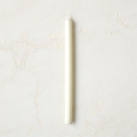 Warm White Taper Candle 12"