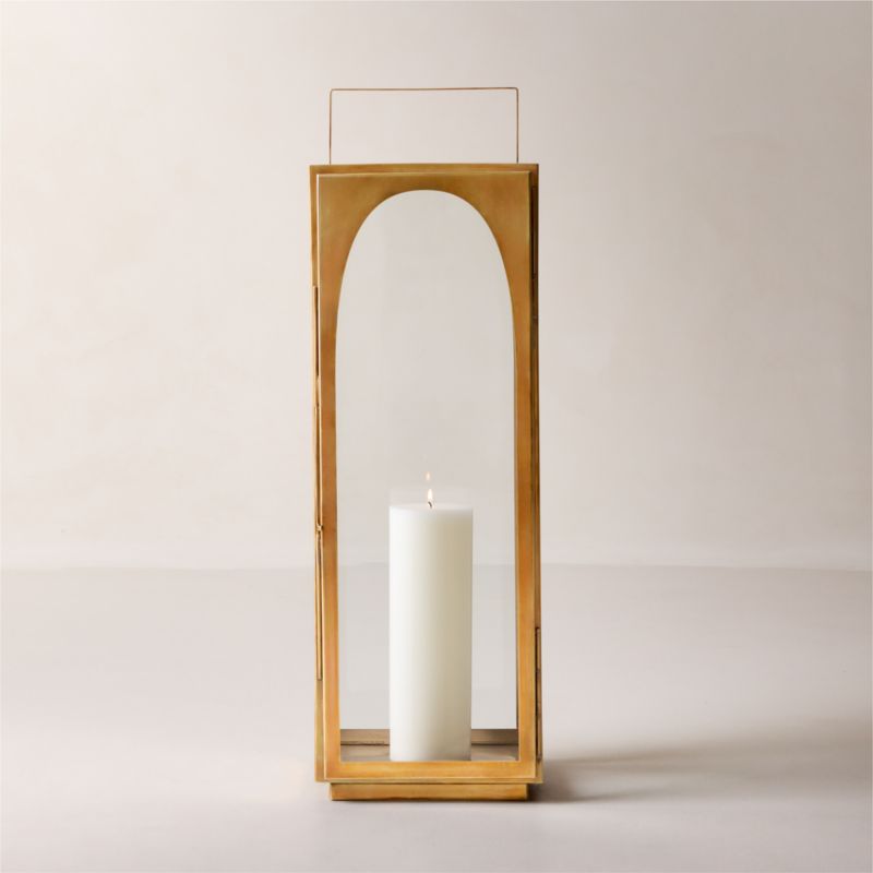 Warm White Pillar Candle 4"x12" - image 1 of 2