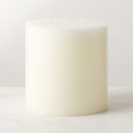 Warm White Pillar Candle 6"x6"