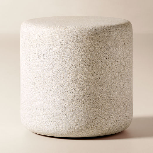 Warren Round Grey Concrete Outdoor Side Table