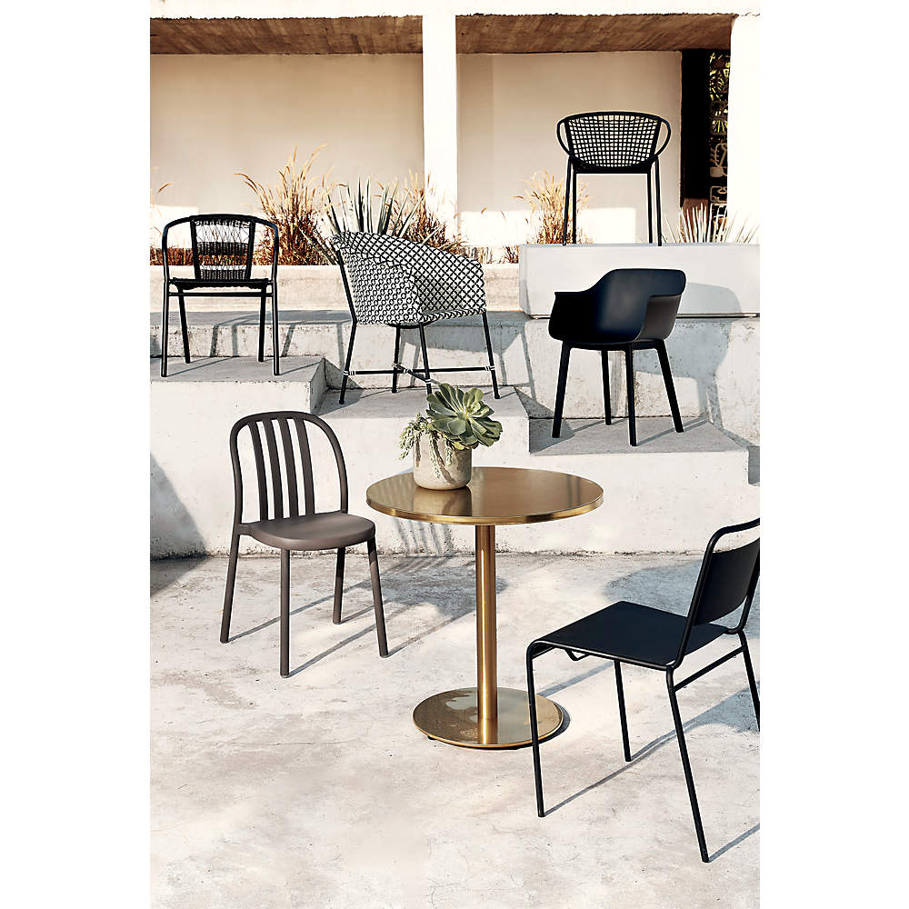 Lucinda black outlet stacking chair