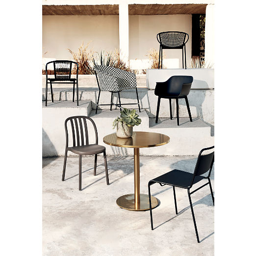 Lucinda Black Stacking Chair Set of 4