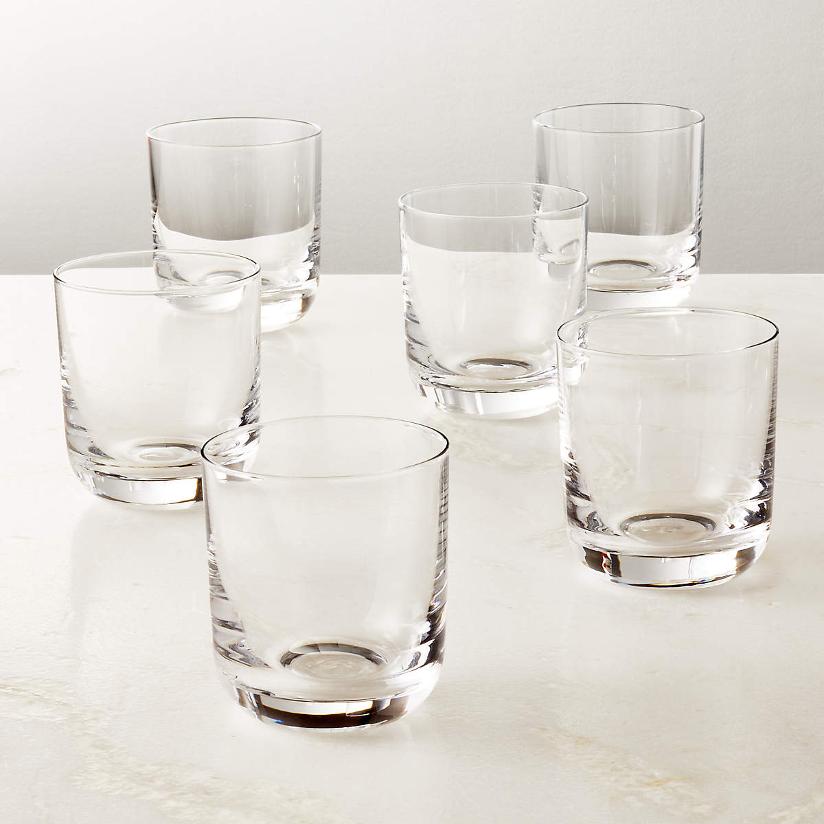 Watson Double OldFashioned Glasses Set of 6 + Reviews CB2 Canada