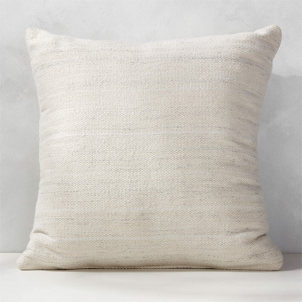 23" Waverly Ivory Textured Outdoor Patio Throw Pillow CB2 Canada