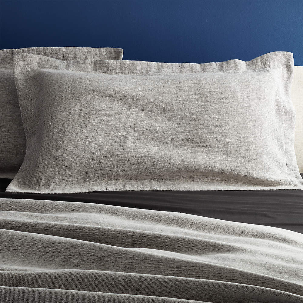 chambray pillow shams