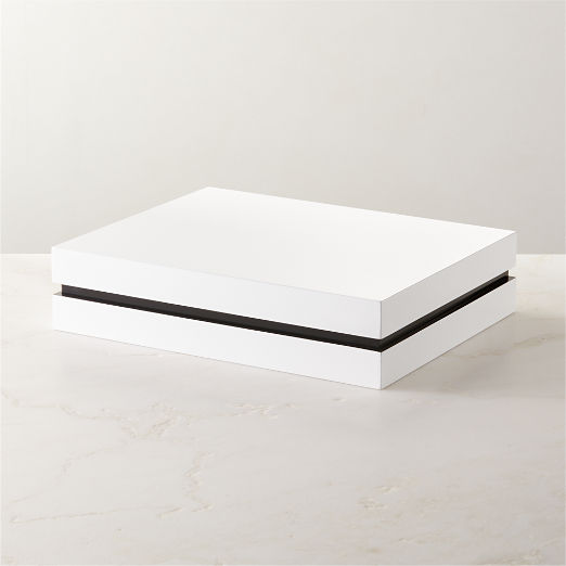 Weiss White Laquered Storage Box Large