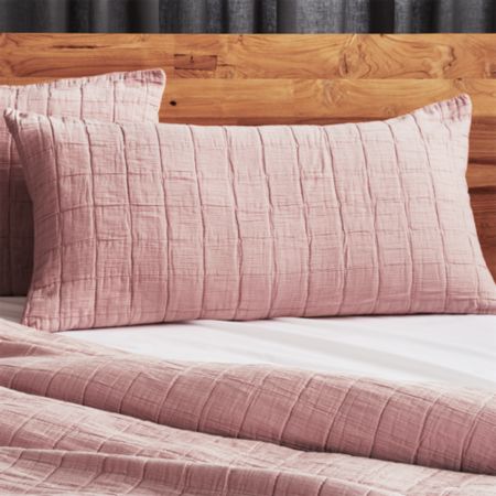 Wendell Dusty Pink Quilted King Sham Set Of 2 Reviews Cb2 Canada