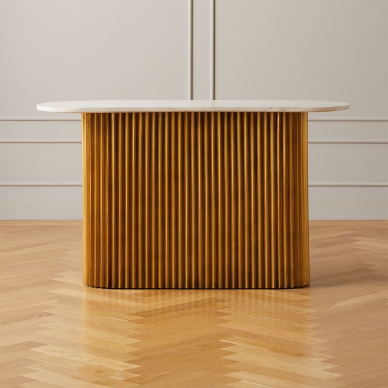 Westmont Marble Console Table Reviews CB2 Canada