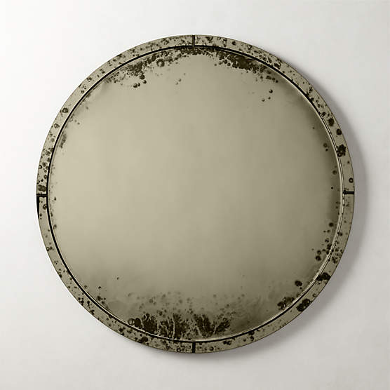 Clooney Antiqued Round Wall Mirror 36