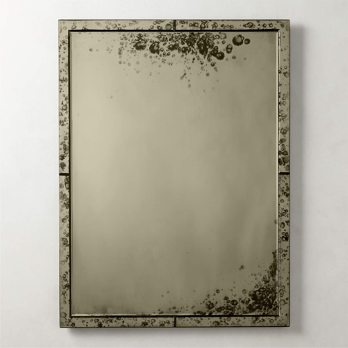 Weston Antiqued Regtangular Wall Mirror 36''x48"