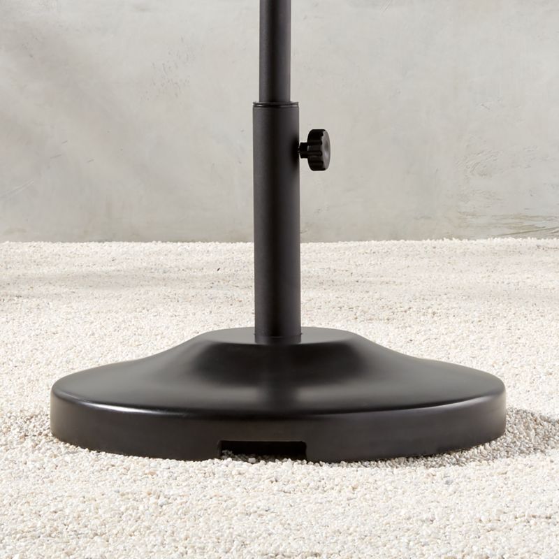 Black Outdoor Umbrella Base with Wheels - image 0 of 4