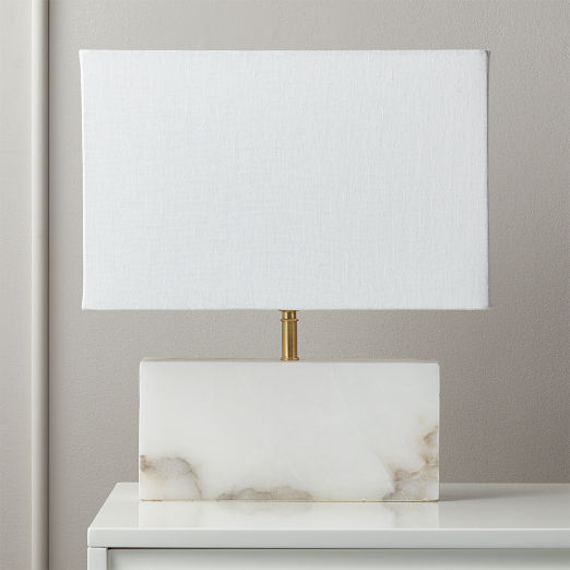low rectangular table lamp