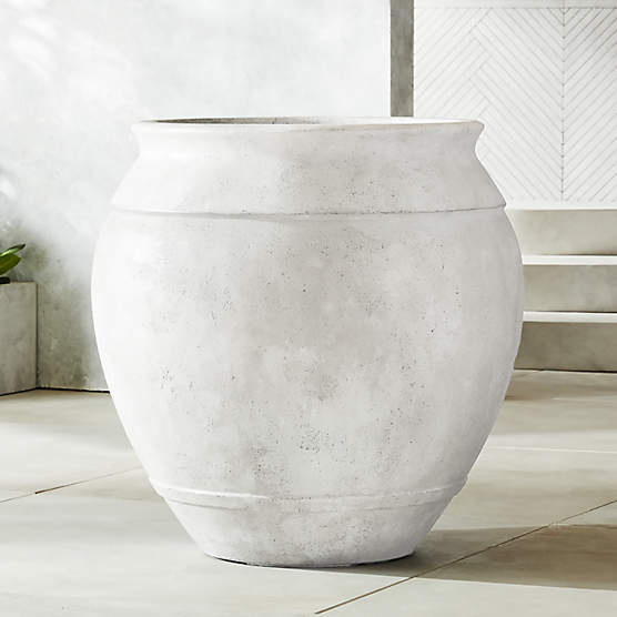 Belly White Stone Outdoor Planter XXL