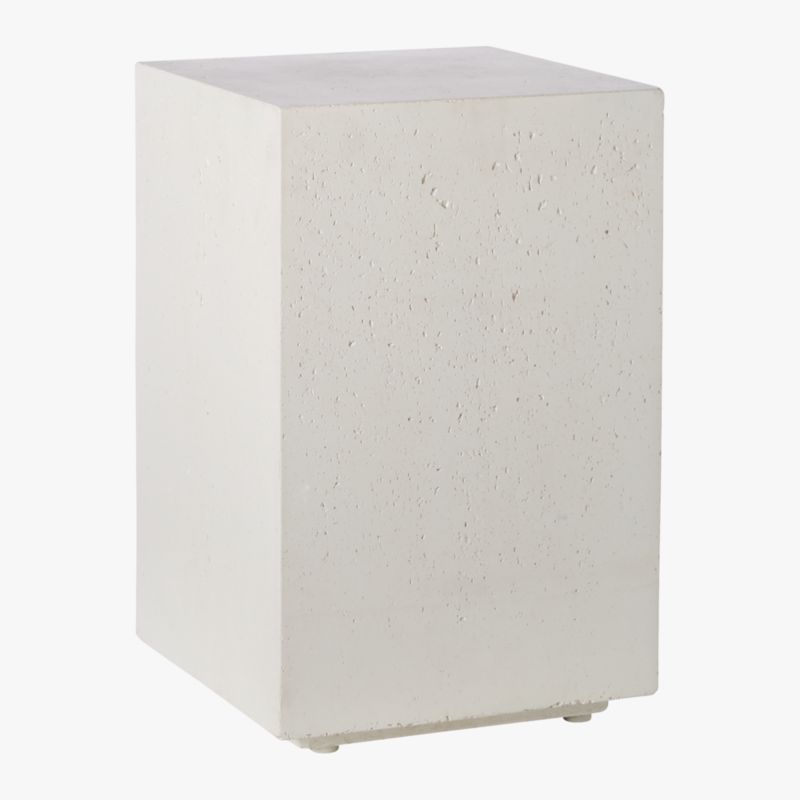 Ivory Concrete Indoor/Outdoor Side Table - image 4 of 8